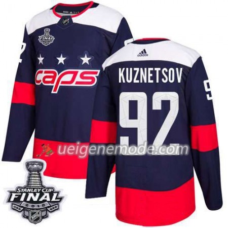 Herren Eishockey Washington Capitals Trikot Evgeny Kuznetsov 92 2018 Stanley Cup Final Patch Adidas Stadium Series Authentic